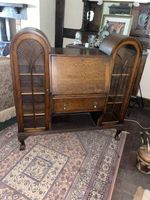 Antique Oak Bureau Bookcase