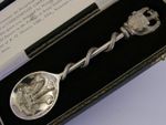 82g RARE STERLING SILVER WELSH DRAGON PRINCE CHARLES SPOON 1969 INVESTITURE