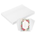 120 Pack Vellum Paper 5x7 Inch Vellum Jackets Pre-Folded Envelopes