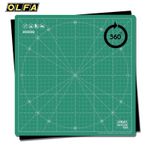 OLFA Rotating Cutting Mat Green Rotary Self Healing 30cm x 30cm Craft Mat
