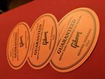 3 Repro Gibson Orange Memphis Guitar Label Sticker Grohl DG335 ES335 ES345 Decal