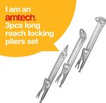 Vice/Mole Grips Extra Long Reach. Locking Vice Grip Plier Wrenches 15" long UK