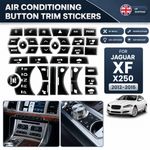 Fits For Jaguar XF X250 (2012-2015) Air Conditioning Button Stickers Trim Black