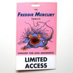 Queen ' Freddie Mercury Tribute Concert ' Access Pass 1992 Wembley Stadium UK