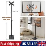 TV Floor Steel Stand 360° Rotatable Height Adjustable Suitable for 14-43" screen