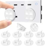 25 Pack Socket Covers Child Safety Plug Protectors Electrical Outlet Covers