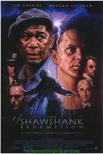 SHAWSHANK REDEMPTION MOVIE POSTER 27x40 DS Original 10TH Ann. DREW STRUZAN Art