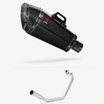 Lextek Carbon Fibre XP8C 210mm Exhaust System for Lexmoto Venom / Viper 125 NEW