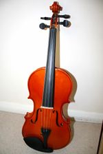 4/4 Acoustic Violin 4-String Right Handed Brown Varnish Finish with Bow