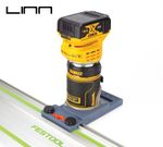 DeWalt Router to Festool Track Rail Guide Adaptor, DCW600 D26200 18v Adapter
