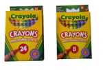 Crayola Wax Colouring Crayons 8pk/24pk Assorted Colours