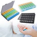 Large 28 Day Pill Organiser Monthly Pill Box Organizer By Week Pillbox Portable