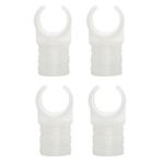 X4 Awning POLE C Clips 23mm - White Nylon - 109124