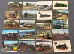 TRAIN RAILWAY VINTAGE POSTCARD SET X 20 POSTCARDS