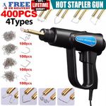 400Pcs Hot Stapler Plastic Welder Gun Kit Car Bumper Repair Welding Machine ~