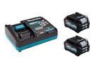 Makita 40v XGT Li-ion Rapid Battery Charger Pack - 2 x 2.5ah Batteries - DC40RA