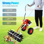 Artificial Grass Sweeper Brush 43CC 2 stroke Gas Power Broom Sweeper Cleaner UK
