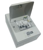 MK Honeywell Metalclad 4 Fuse Board Way Metal Garage Consumer Unit 63A RCD Box