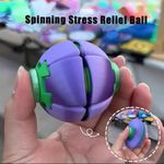 3D Printed Press to Spin Fidget Ball Spinner Stress Relief Sensory Toy