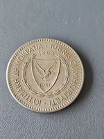 Cyprus 100 Mils Coin 1963 Good Detail
