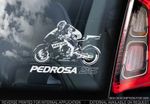Dani Pedrosa #26 - Moto GP Car Window Sticker - Motorbike MotoGP Motorcycle Sign