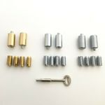 Sash Window Security Locking Stops- Pol/Brass,Chrome & Satin Chrome & Spare Keys