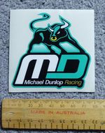 Michael Dunlop MD ROAD RACING Isle of Man TT (8cm) sticker (x1)