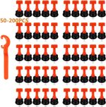50-300pcs Tile Leveling System Kit Reusable Tile Spacer Wall Floor Clips Tool UK