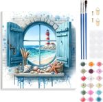 DIY Paint by Numbers Kit 30x30cm Canvas for Adults Home Decor