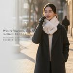 Female Winter Scarf Bowknot Lace Neck Warmer, Winter Wear, Cold Weather