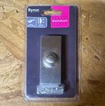 Byron Wired Bell Push Doorbell Button, Brushed Nickel Silver Finish, 2204BN