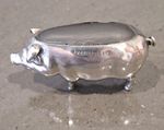 Antique Silver Pig Pin Cushion Hallmarked London 1906 S Blanckensee & Sons Ltd