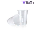 7oz Water Cups Disposable Reusable Plastic cups Clear Plastic Drinking Cups UK