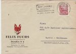 Germany 1960 400 Years Slogan Fox Face Dresden Illustrated Stamps Cover Rf 29548