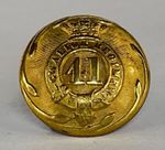 1864-90 41st Gwalior Regiment of Bengal Native Infantry Officers Button  25 mm