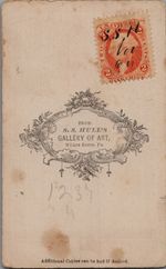 Antique CDV Photo Gentleman with excellent Revenue Stamp New London CT