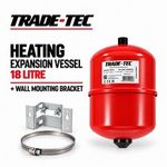 Trade-Tec 18 Litre Heating Expansion Vessel with Wall Mounting Bracket 18L