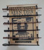 Handmade Harry Potter Wand Display Frames 