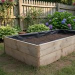 Wooden Garden Raised Grow Beds With Liner - FSC Treated Timber - Various Sizes