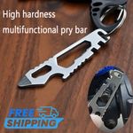 Mini EDC Pry Bar Multi Tool Hex Wrench Bottle Opener Steel