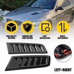 2X ABS Bonnet Vents Hood FOR VAUXHALL/OPEL CORSA D VXR 2004-2014 Glossy Black