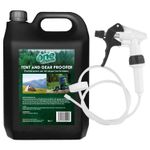 Tent and Gear Waterproofer  5 Litre Spray Clothing Long hose trigger One Chem