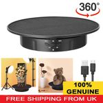 360°Rotating Electric Turntable Display Stand Jewelry Photography Show Holder