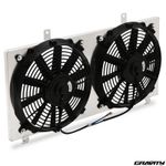 ALUMINIUM RACE RADIATOR 12V 80W FAN SHROUD KIT FOR TOYOTA MR2 MK2 SW20 TURBO NA