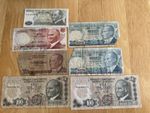 Turkey Pre-1952 Circulated Banknotes Mixed Lot 7 Notes 10-500 TL