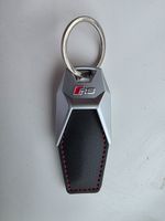 Audi-RS3 RS4 RS5 RS6 RS7 RS8 Audi-Sport Black Leather Keyring Key Fob OEM Gift