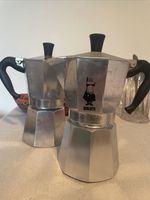 Two S25 BIALETTI MOKA POTS Classic Italian Espresso stove Top Gadgets for 4 Cups