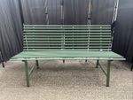 Garden Trading Richmond Outdoor Bench (1), Powder Coated Steel, Thistle Green