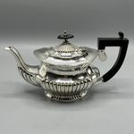 Antique Silver Plated Bachelor Teapot Small English EPNS c1900 Gadroon Edwardian