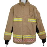 Fire Fighter Jacket Tunic Brown Emergency Service Brigade Rescue Uniform Grade B